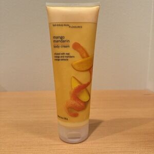 BATH BODY WORKS PLEASURES MANGO MANDARIN BODY CREAM‎ 8oz